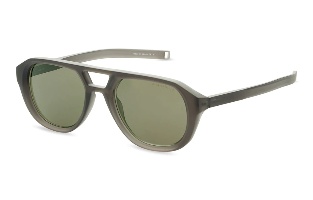 A close up shot of DITA LANCIER LSA-707 sunglasses in Deck Grey (Air Lens - G-12) DLS707-A-03.
