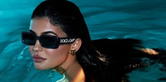 Kylie Jenner wearing Dolce & Gabbana sunglasses