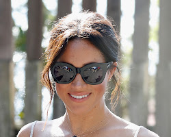 Meghan Markle wearing Karen Walker Northern Lights sunglasses