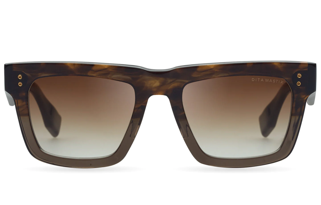 DITA MASTIX DTS712-A in Brown Swirl to Crystal Brown (lens is Dark Brown to Clear Gradient).